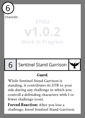 Sentinel Stand Garrison