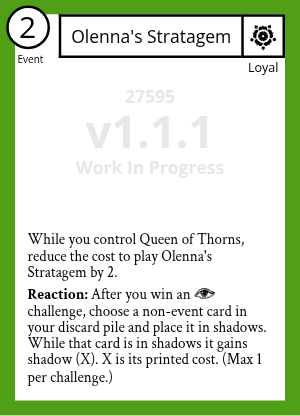Olenna's Stratagem